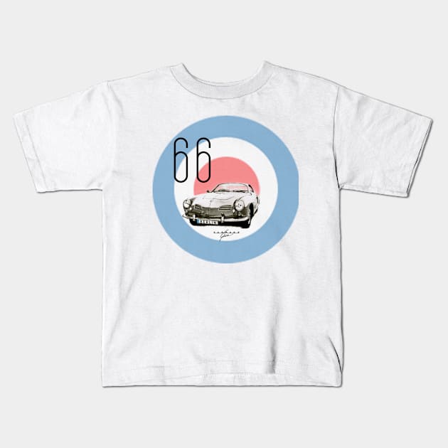 Berlin: 66 Karmann Ghia Kids T-Shirt by oobmmob